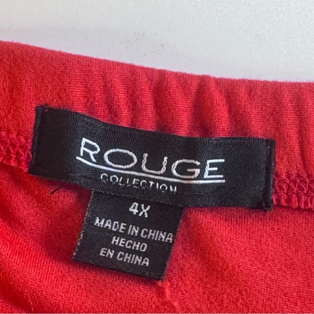 Rouge Collection Strapless Red Harem Jumpsuit – Size 4X - Picture 13 of 13